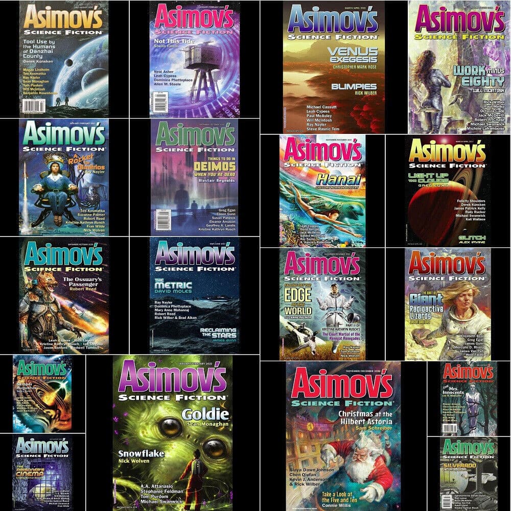 Asimov's Science Fiction Magazine, 2020 - 2022 (18 Double-Issues in MP3 Audio)